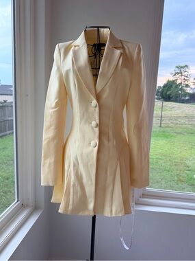 club london blazer dress This is how you do summer tailoring: meet our structured BLOSSOMING mini dress. #clubllondon #clubl #behindtheseams #summerdress #tailoring